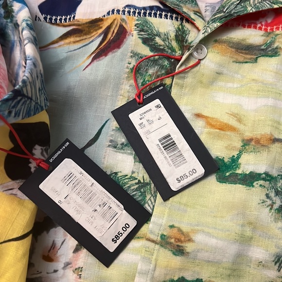 Cremieux Tropical Print Short-Sleeve Woven Camp Shirt - Picture 10 of 10